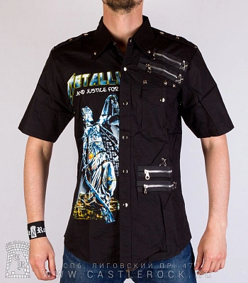 рубашка с коротким рукавом metallica "and justice for all"