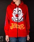 толстовка на молнии joker (красная)