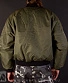 куртка пилот зеленая (оранжевый подклад, бомбер)