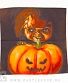 чехол на подушку кукла чаки с тыквой "halloween"