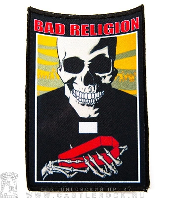 нашивка bad religion (скелет)