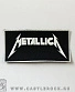 нашивка metallica (лого белое)