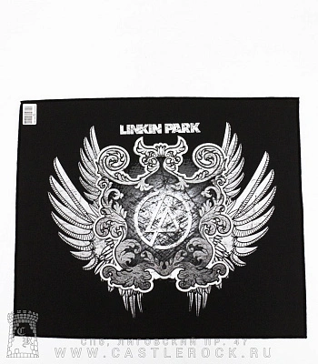 нашивка на спину linkin park (лого ч/б)