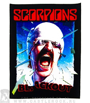 нашивка на спину scorpions "blackout"