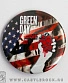 значок green day "american idiot" (флаг сша)