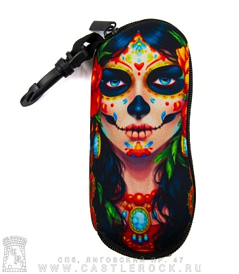 чехол для очков santa muerte (мультиколор)