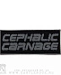 нашивка cephalic carnage (лого серое)