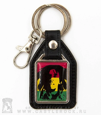 брелок прямоугольный на подкладке bob marley