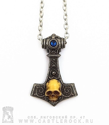 подвес alchemy gothic (алхимия готик) p275 thors skull hammer