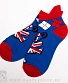 носки короткие флаг великобритании (мишка)