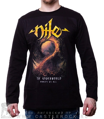 футболка nile "the underworld awaits us all" д/р