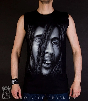 майка bob marley (ч/б)