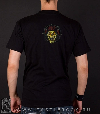 футболка slayer (череп в каске)