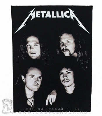 нашивка на спину metallica (группа)