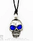 подвес череп с камнями (синими)