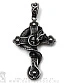 подвес дракон на кресте с черепом