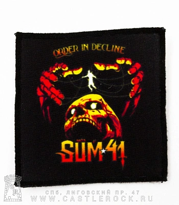 нашивка sum 41 "order in decline"
