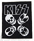 нашивка kiss (черепа, вышивка)