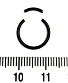Сегментное Кольцо Сталь Черное 1,2 х 10