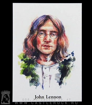 открытка авторская beatles john lennon