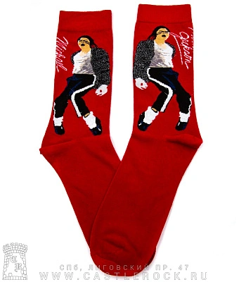 носки michael jackson (красные)