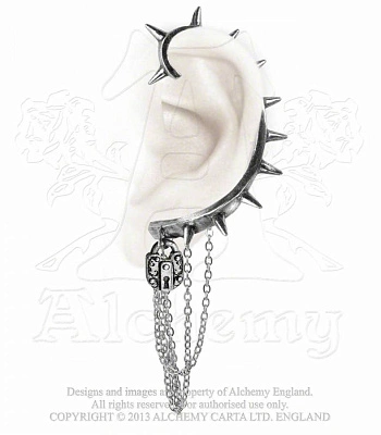 серьга кафф alchemy gothic (алхимия готик) e303 hornet's nest