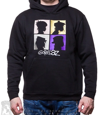 балахон gorillaz "demon days" (вышивка)