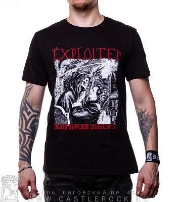 футболка exploited "death before dishonour"