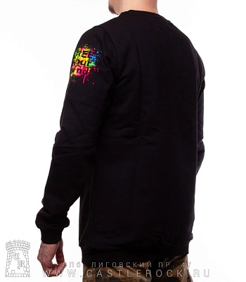 свитшот клоун вышибает разноцветные мозги (светится)