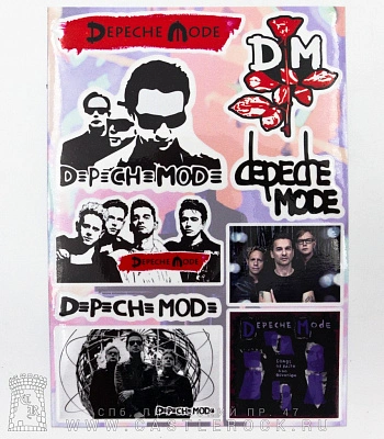 набор наклеек depeche mode (стикерпак)