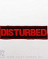 нашивка disturbed (красная надпись)