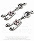 серьги alchemy gothic (алхимия готик) ulfe17 dead note