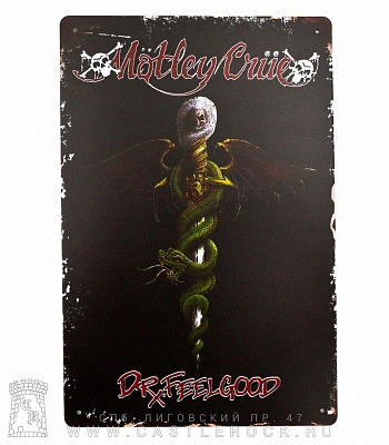 табличка motley crue "dr. feelgood"