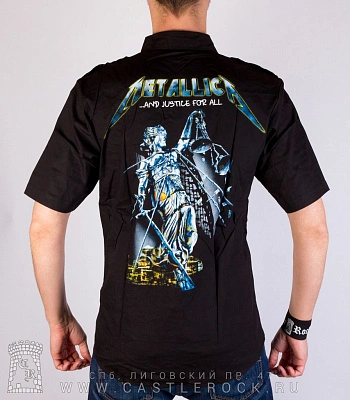 рубашка с коротким рукавом metallica "and justice for all"