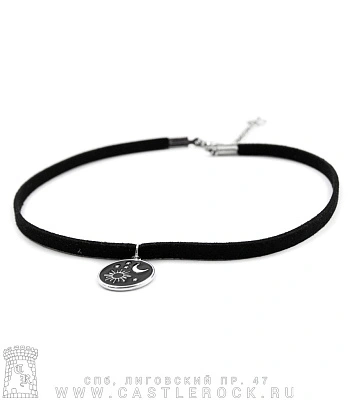 чокер небесные светила (эмаль, текстиль)