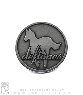 значок цанга рельефный deftones "white pony"