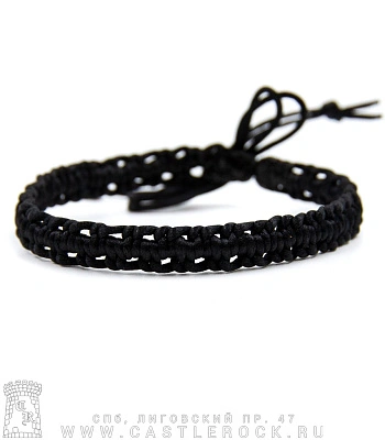 фенечка плетеная черная