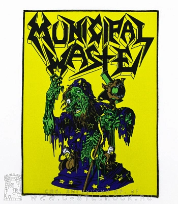 нашивка на спину municipal waste (зомби-алхимик)