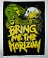 нашивка на спину bring me the horizon (девушка с черепом)