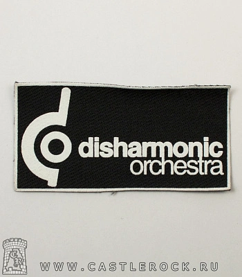 нашивка disharmonic orchestra (белая надпись)