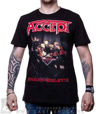 футболка accept "russian roulette"