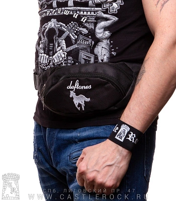 сумка на пояс с вышивкой deftones "white pony"
