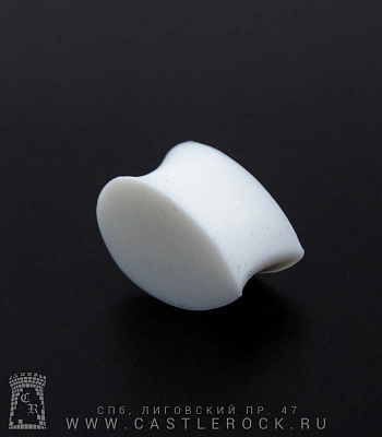 Плаг Силикон Капля (белый) 14х22 мм