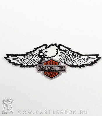 нашивка harley-davidson (орел, вышивка)