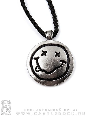 подвеска nirvana (смайл в круге)