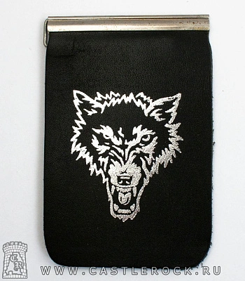 зажим для денег волк