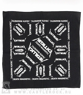 бандана metallica "death magnetic" (ч/б)