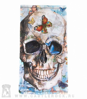 бафф череп и бабочки