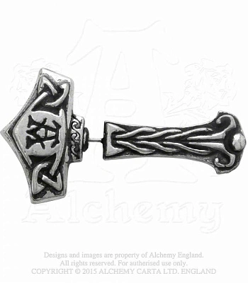 серьга alchemy gothic (алхимия готик) e368 thunderstick