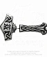 серьга alchemy gothic (алхимия готик) e368 thunderstick